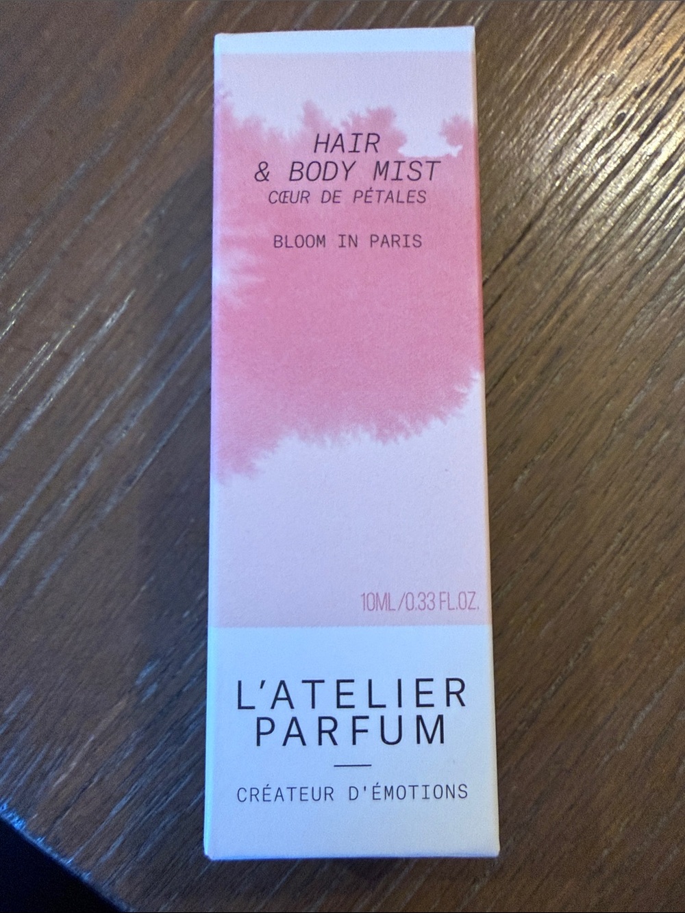 L'Atelier Parfum Hair & Body Mist - Pink/White COEUR DE PETALES - 1oz